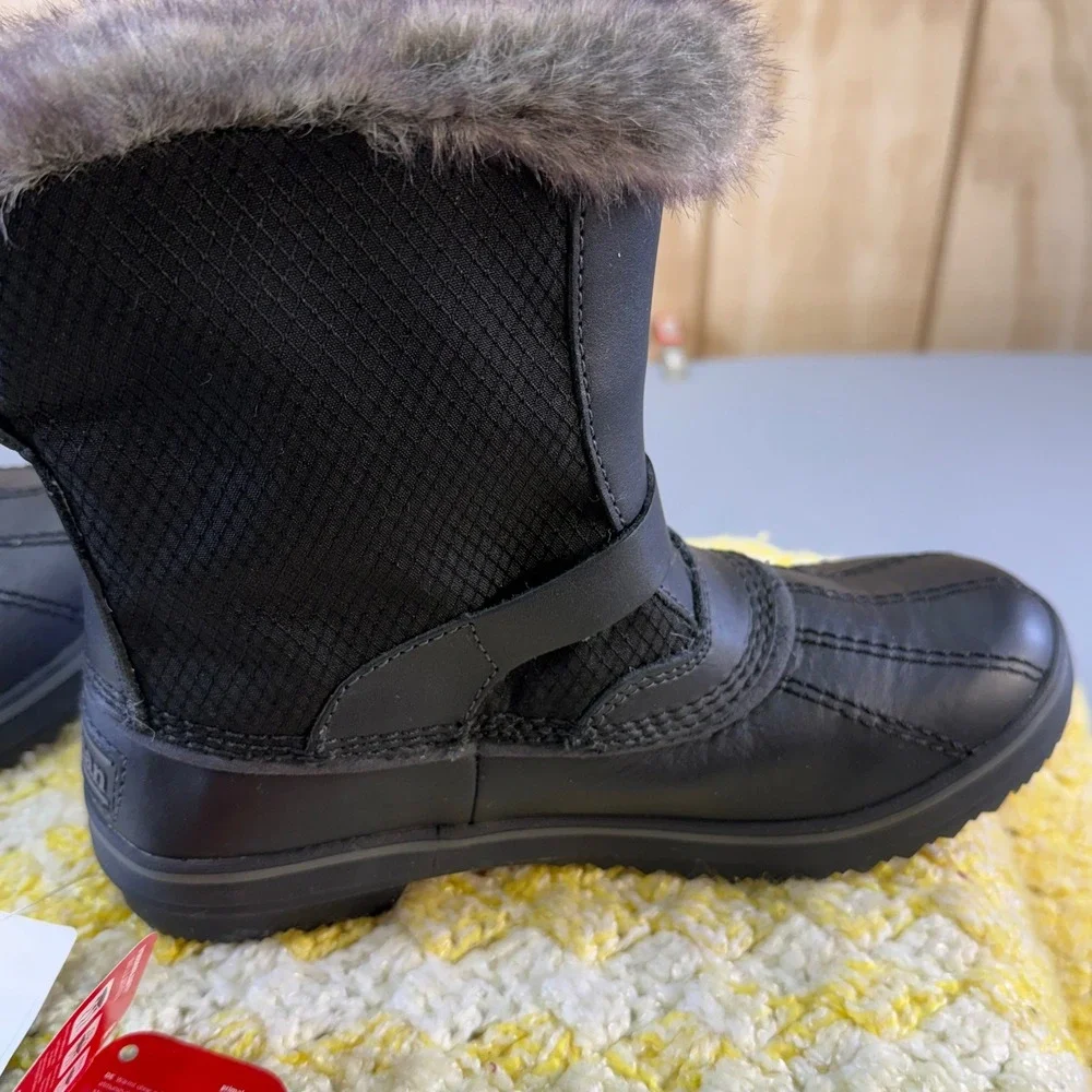 LL Bean Rangeley Pac Boot Mid Waterproof Insulated Black Winter Boots Women 6 - Picture 12 of 16